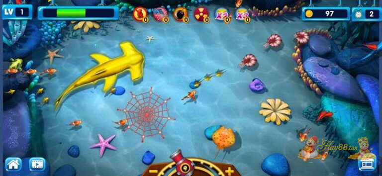 Bắn cá Hay88 cho phép người chơi sử dụng đạn và vũ khí để tiêu diệt cá và nhận thưởng theo giá trị từng mục tiêu