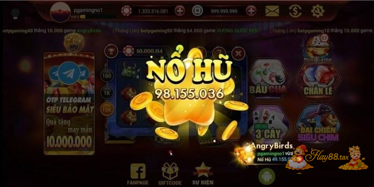 Các game nổ hũ jackpot tại Hay88 có cơ chế tích lũy giải thưởng theo lượt quay